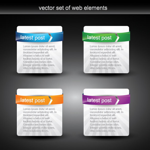 free vector Vector texture web design module